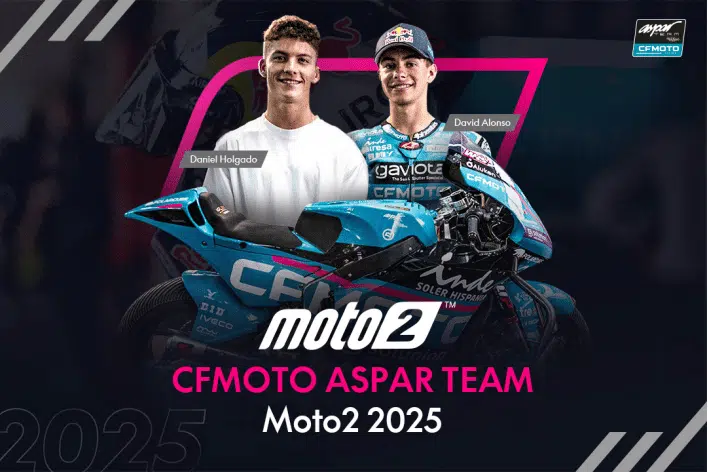 David Alonso et Dani Holgado, les nouveaux pilotes CFMOTO 2025