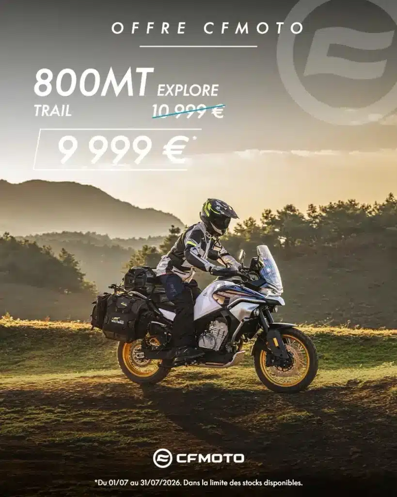 1 000 € de prime à l'immatriculation sur la CFMOTO 800MT Explore