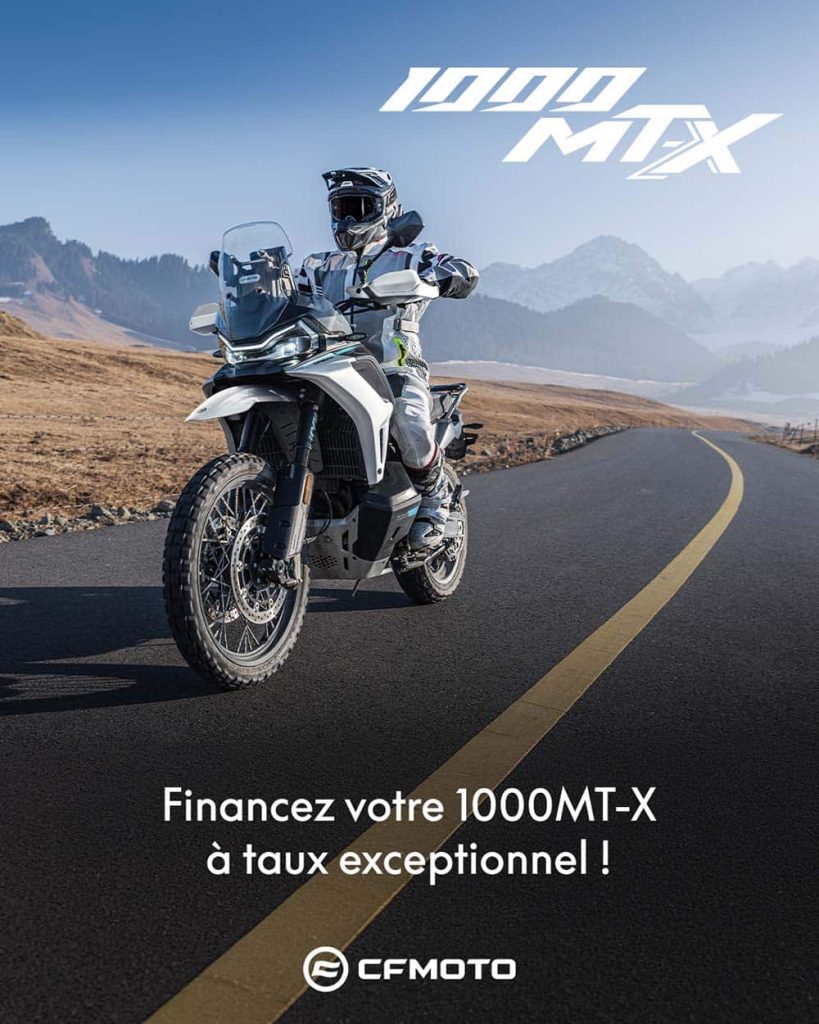 Financement à 3,90 % sur la CFMOTO 1000MT-X