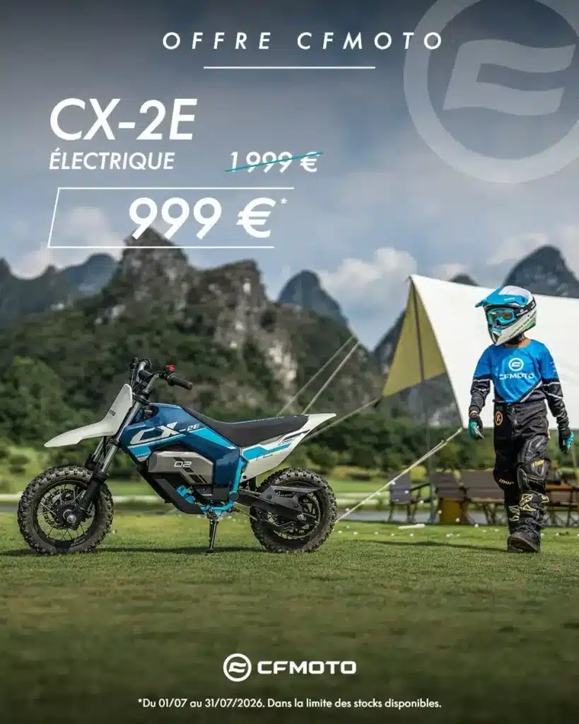 1 000 € de réduction sur la CFMOTO CX-2E