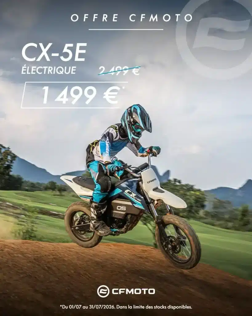 1 000 € de réduction sur la CFMOTO CX-5E