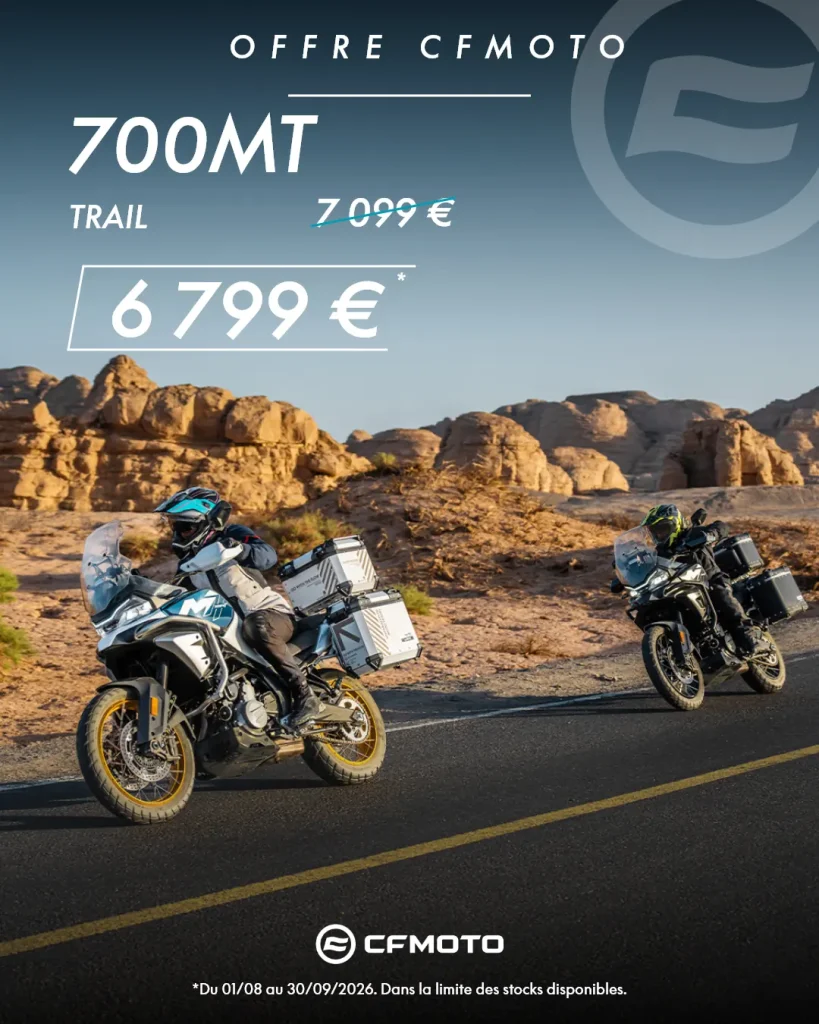 300 € de prime à l'immatriculation sur la CFMOTO 700MT
