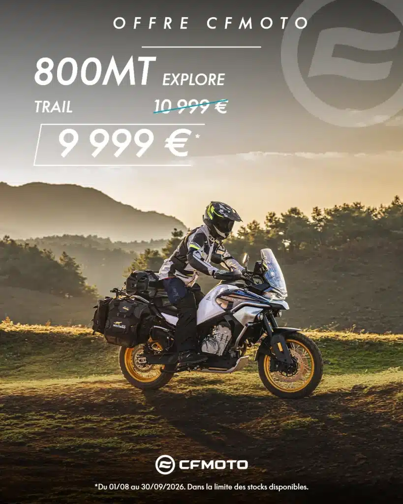 1 000 € de prime à l'immatriculation sur la CFMOTO 800MT Explore