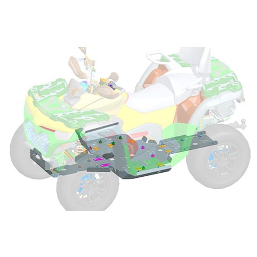 Protection de châssis Alu CFORCE 1000