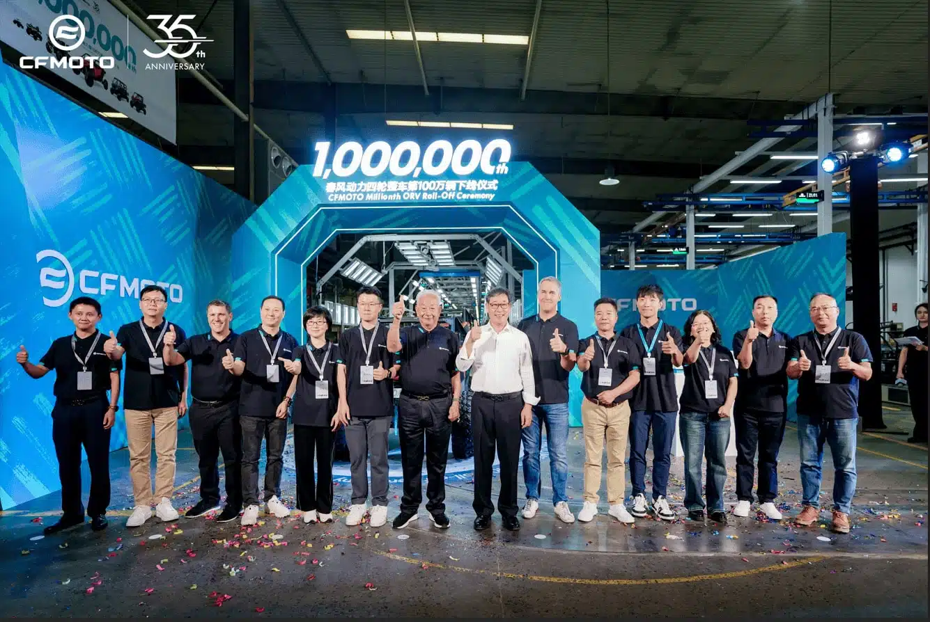 1 000 000 de vehicules produits par CFMOTO