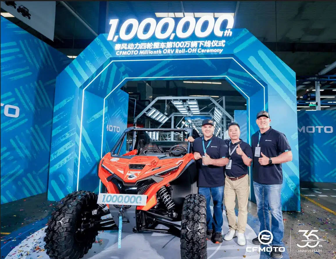 1 000 000 de vehicules produits par CFMOTO